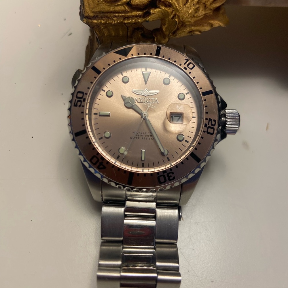 Invicta Men's Two-Tone Silver and Gold Watch